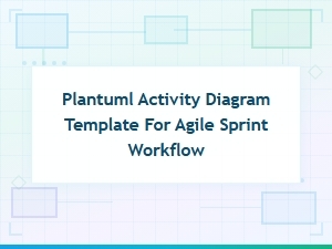 Plantuml Activity Diagram Template for Agile Sprint Workflow